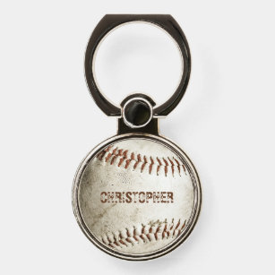 Personalisiert Vintager Baseball Telefonring Ständer