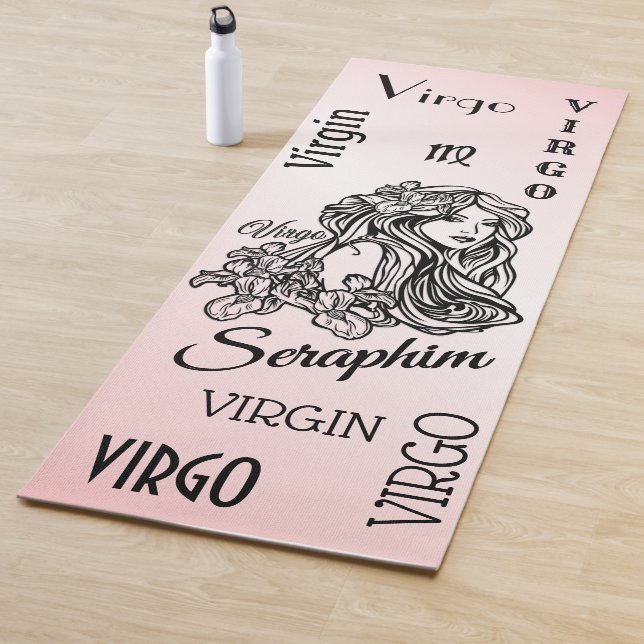 Personalisiert Virgo Zodiac Pink Yoga Mat Yogamatte (Beispiel)