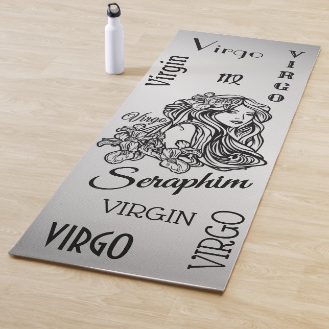 Personalisiert Virgo Zodiac Silver Yogamatte (Beispiel)