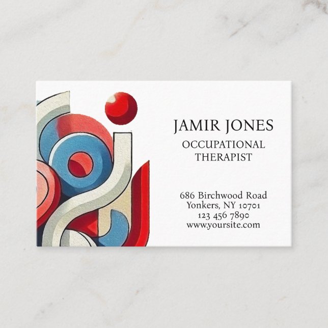 Personalisiert Visitenkarte (Vorderseite)