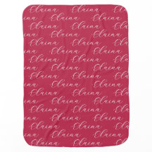 Personalisiert Viva Magenta Baby Blanket