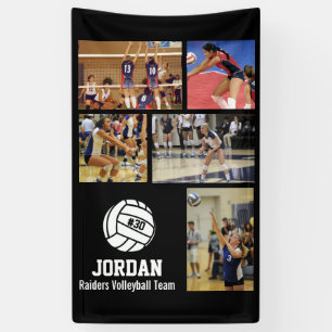 Personalisiert Volleyball Foto Collage Name Team # Banner
