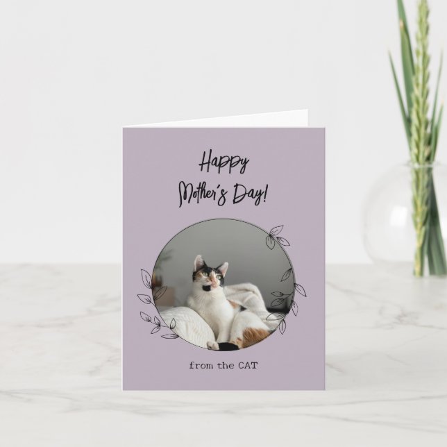 Personalisiert vom Cat Happy Mother Day Karte (Vorderseite)