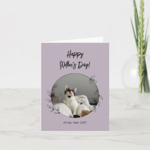 Personalisiert vom Cat Happy Mother Day Karte
