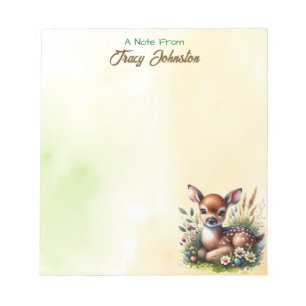 Personalisiert vom Schreibtisch des Aquarellirsche Notizblock