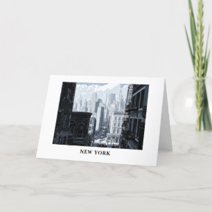 Personalisiert von New York Grußkarte Feiertagskarte