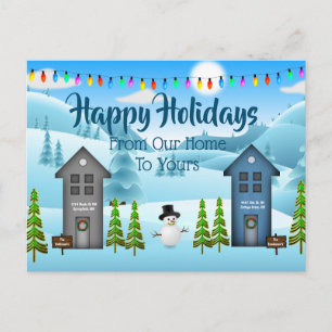 Personalisiert "Von unserer Zuhause zu Ihrem Urlau Postkarte