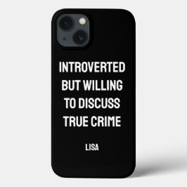 Personalisiert vorgestellt True Crime Fan Case-Mate iPhone Hülle