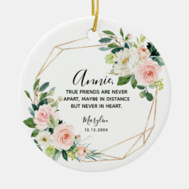 Personalisiert Wahre Freunde sind nie weit auseina Keramik Ornament