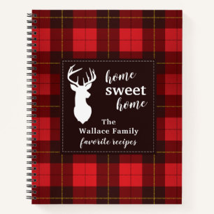 Personalisiert Wallace Tartan Kariertes Familienre Notizbuch