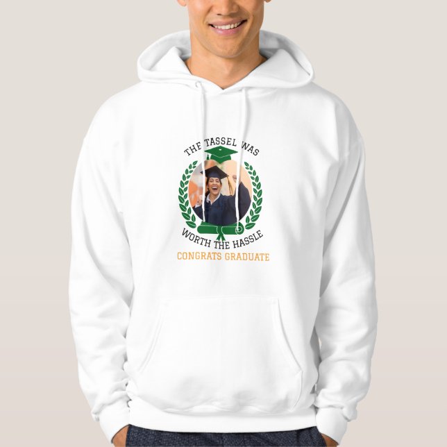 Personalisiert war die Tassel das Foto der Hassle  Hoodie (Vorderseite)