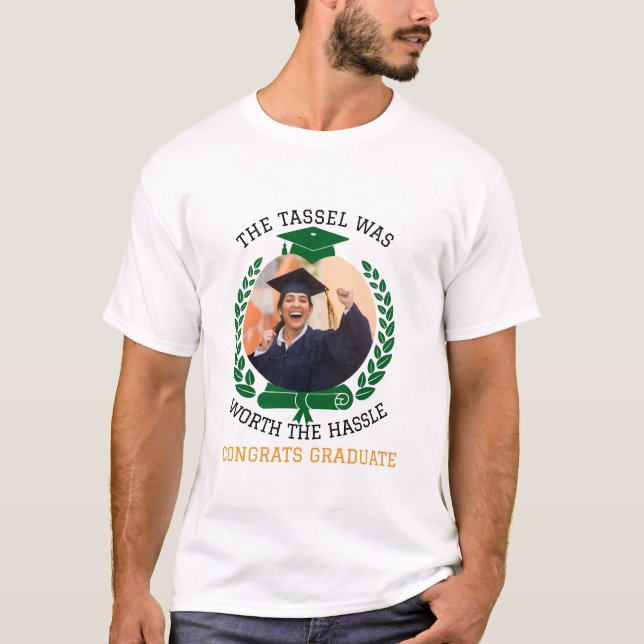 Personalisiert war die Tassel das Foto der Hassle  T-Shirt (Vorderseite)