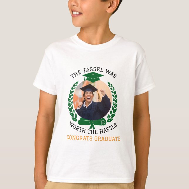 Personalisiert war die Tassel das Foto der Hassle  T-Shirt (Vorderseite)