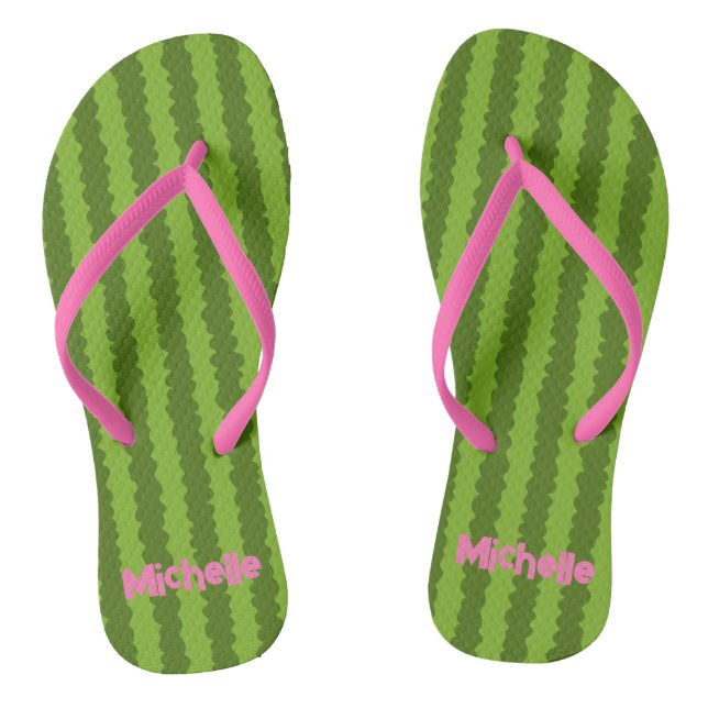 Personalisiert Watermelon Flip Flops (Fußbett)