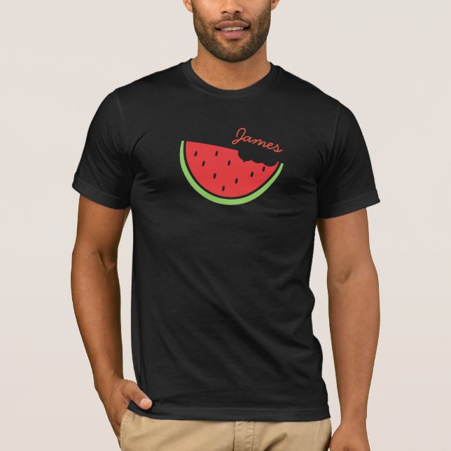 Personalisiert Watermelon Sommer T - Shirt (Vorderseite)