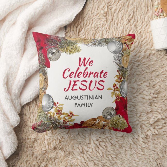 Personalisiert WE CELEBRATE JESUS Kissen (Decke)