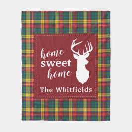 Personalisiert Weihnachten Tartan Clan Buchanan Ka Fleecedecke