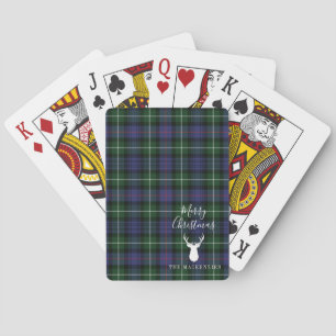 Personalisiert Weihnachten Tartan Clan MacKenzie K Spielkarten