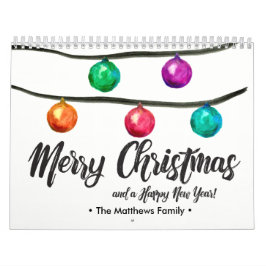 Personalisiert, Weihnachten, Wasserfarbe, kundensp Kalender