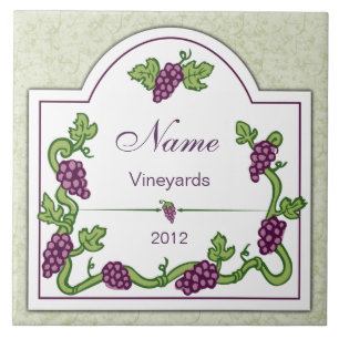 Personalisiert Wein Grosse Weinstrasse Fliese