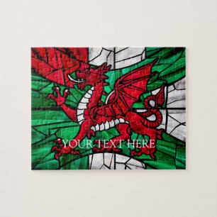 Personalisiert Welsh Red Dragon Designer Jigsaw Pu Puzzle