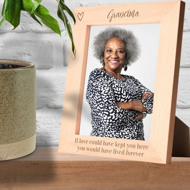 Personalisiert, wenn die Liebe Sie hier Behalten h Geätzte Rahmen (Personalized If Love Could Have Kept You Here Etched Frames by Ricaso. Add loved ones name, memorial)