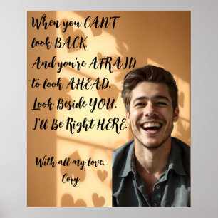 Personalisiert, wenn du davor hast, bin ich hier poster