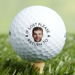 Personalisiert Wenn verloren, bitte zurück an Benu Golfball