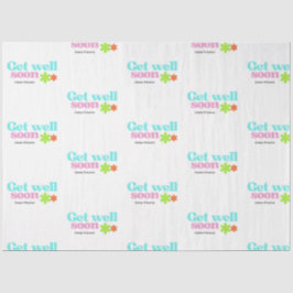 Personalisiert werden bald gut Nachricht Blumenwei Seidenpapier