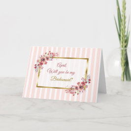 Personalisiert Werden Sie meine Bridesmaid-Karte s Einladung