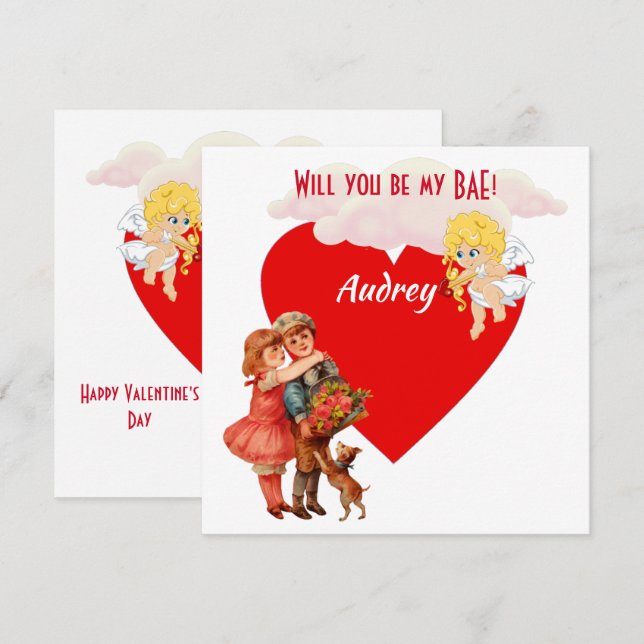 Personalisiert werden Sie meine Kupiden-Engel-Wolk (Vorne/Hinten)