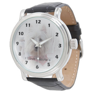Personalisiert West Highland Terrier Design Armbanduhr