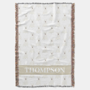 Personalisiert Westie West Highland Terrier Pink Decke