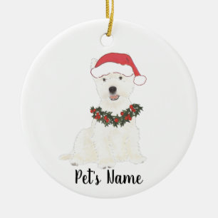 Personalisiert Westie Westie Highland Terrier Keramik Ornament