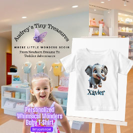 Personalisiert Whimsical Wonders Baby T - Shirt