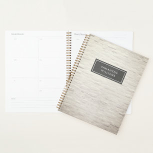 Personalisiert-White-Brick-Planner Planer