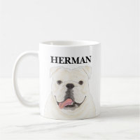 Personalisiert White English Bulldog