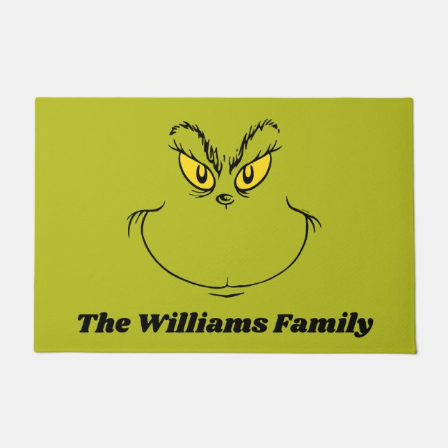 Personalisiert, wie grinch Weihnachtsfoto gestohle Fußmatte (Vorderseite)