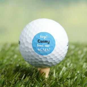 Personalisiert wieder verloren Lustig Golfball