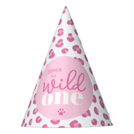 Personalisiert Wild One Girl 1. Geburtstag Partyhütchen