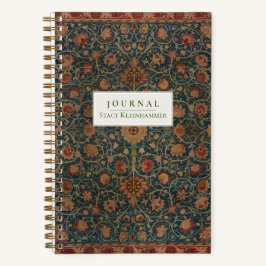 Personalisiert William Morris "Holland Park" Journ Notizbuch