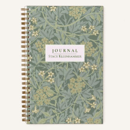 Personalisiert William Morris Jasmine Dotted Journ Notizbuch