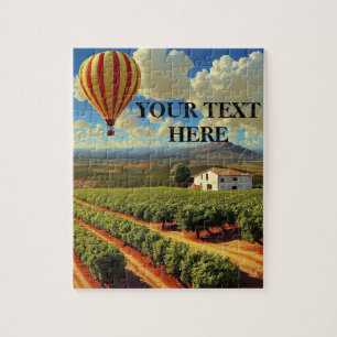 Personalisiert Wine Country Vineyard Puzzle