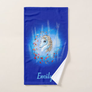 Personalisiert Winter Unicorn Handtuch