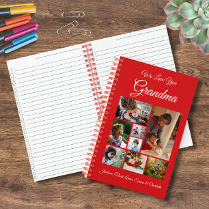 Personalisiert Wir Liebe Sie Oma Red 8 Foto Notizbuch