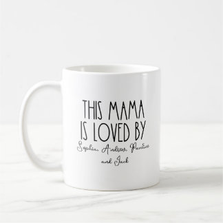 Personalisiert wird diese Mama von Muttertag gelie Kaffeetasse