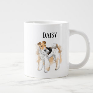 Personalisiert Wire Fox Terrier Foto Jumbo-Tasse