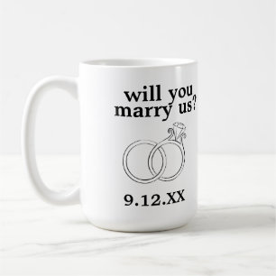 Personalisiert wirst du uns heiraten? Tasse