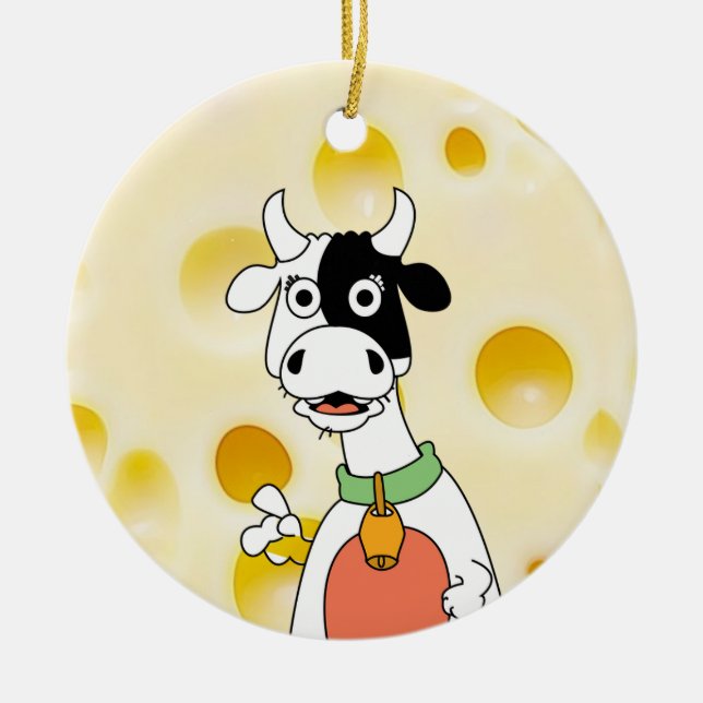 Personalisiert Wisconsin Chef Funny Christmas Keramik Ornament (Vorne)