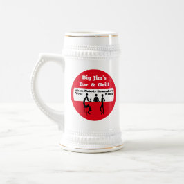 Personalisiert, wo sich niemand an Ihren Namen eri Bierglas